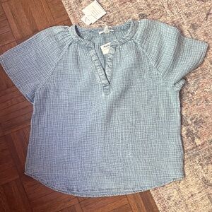 beachlunchlounge Light Blue Blouse